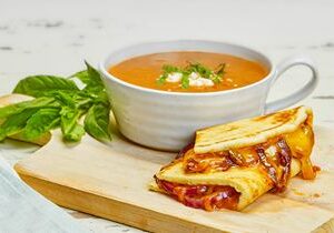 New Cheesy Chutney Melt Compliments Robust Soup Favorite At Taziki’s