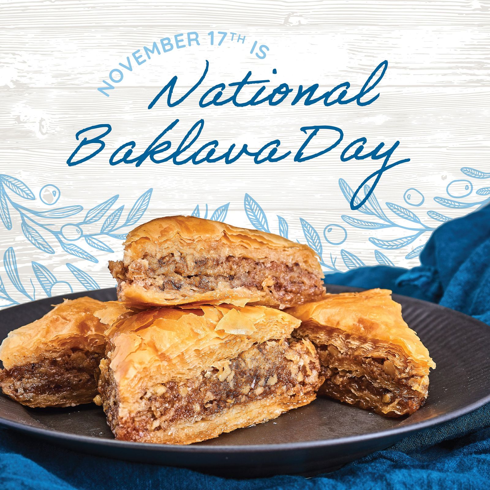 Taziki's Mediterranean Café Treats Customers To Free Dessert on November 17- National Baklava Day Taziki's Mediterranean Café Treats Customers To Free Dessert on November 17- National Baklava Day
