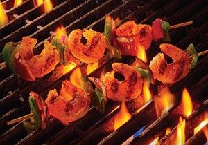 Live the Good Life with Taziki’s Fire-Grilled Shrimp Kebobs