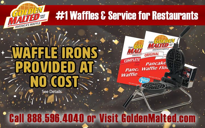 Start 2022 with Golden Malted Waffles - Waffle Irons Provided at No Cost Start 2022 with Golden Malted Waffles - Waffle Irons Provided at No Cost