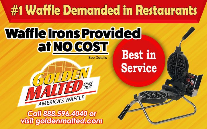 #1 Waffles for Restaurants - Waffle Irons Provided at No Cost with Golden Malted