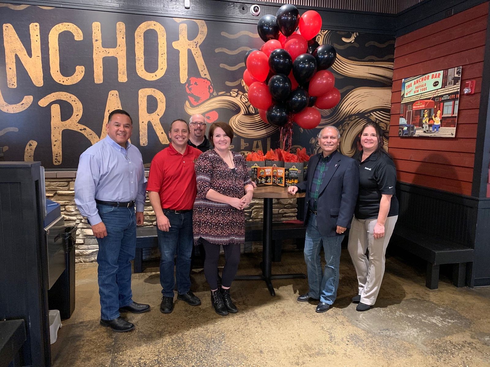 Anchor Bar Restaurant Brings America's Favorite Food to Round Rock as Local Owners TJ and Erin Mahoney Usher in Original Buffalo Chicken Wing Franchise With Local Dignitaries and Friends Anchor Bar Restaurant Brings America's Favorite Food to Round Rock as Local Owners TJ and Erin Mahoney Usher in Original Buffalo Chicken Wing Franchise With Local Dignitaries and Friends