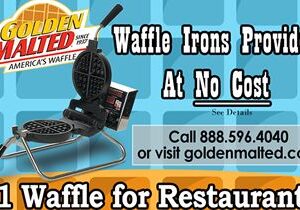 Partner with Golden Malted – Waffle Irons Provided at No Cost