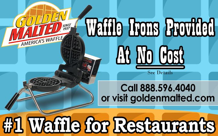 Partner with Golden Malted - Waffle Irons Provided at No Cost Partner with Golden Malted - Waffle Irons Provided at No Cost