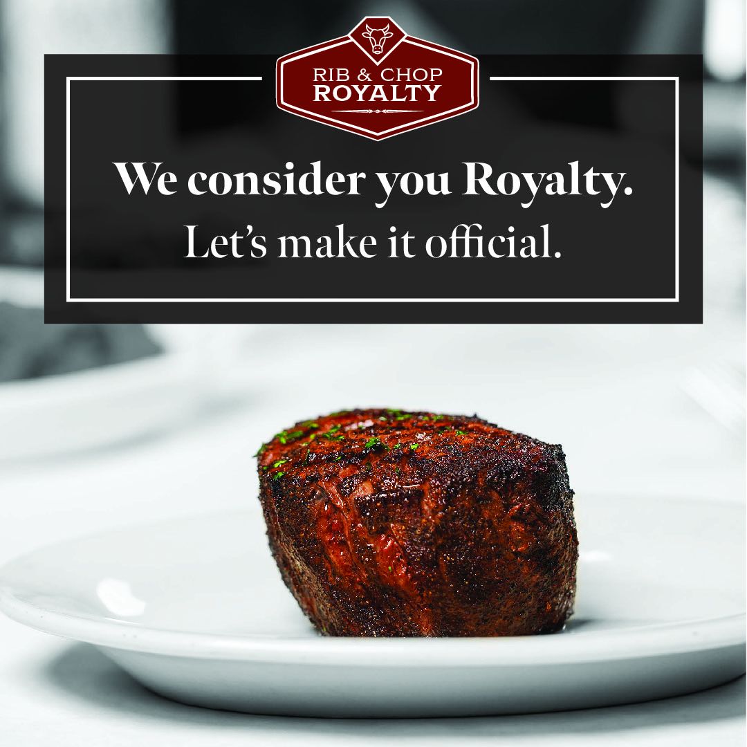 Rib & Chop House Expands First-of-its-Kind 'Royalty Card' Program To All Locations Rib & Chop House Expands First-of-its-Kind 'Royalty Card' Program To All Locations