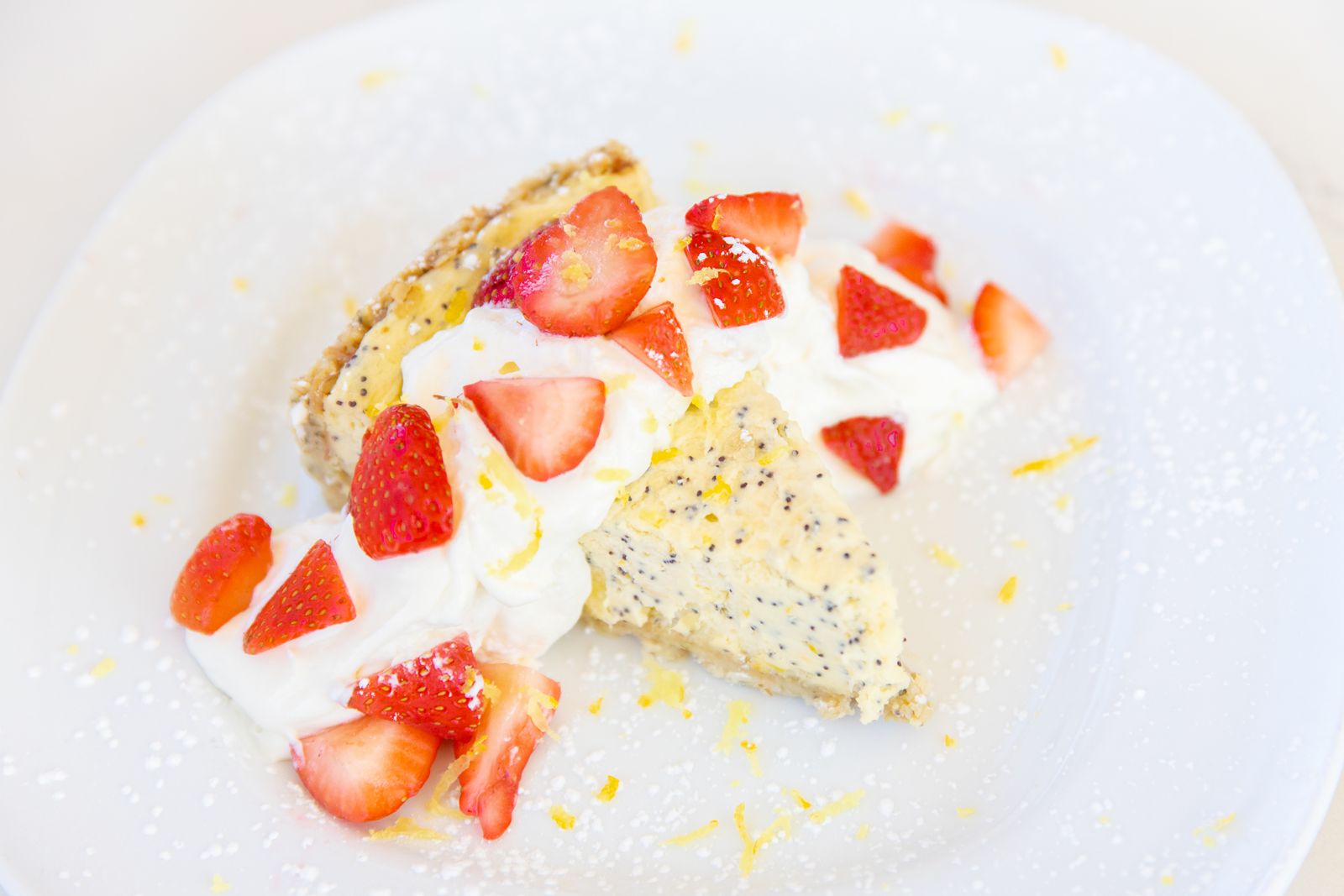 bellagreen Lemon Poppyseed Cheesecake bellagreen's Spring Seasonal Menu Blooms with New Flavors
