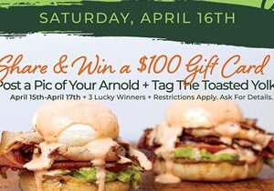 Celebrate National Eggs Benedict Day with The Toasted Yolk Café