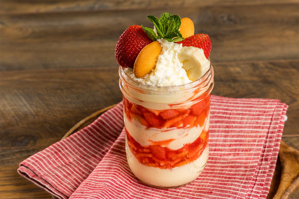 Lucille's Smokehouse Bar-B-Que Old-Fashioned Strawberry Banana Pudding Lucille's Smokehouse Bar-B-Que Debuts New Menu Items With Unique Twists on Classic Southern Favorites