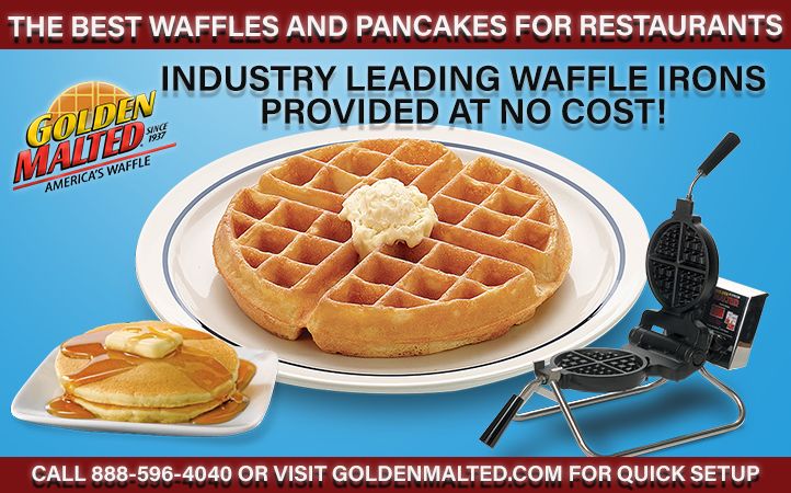 Add America's #1 Waffles to Your Menu - Waffle Irons Provided at No Cost with Golden Malted