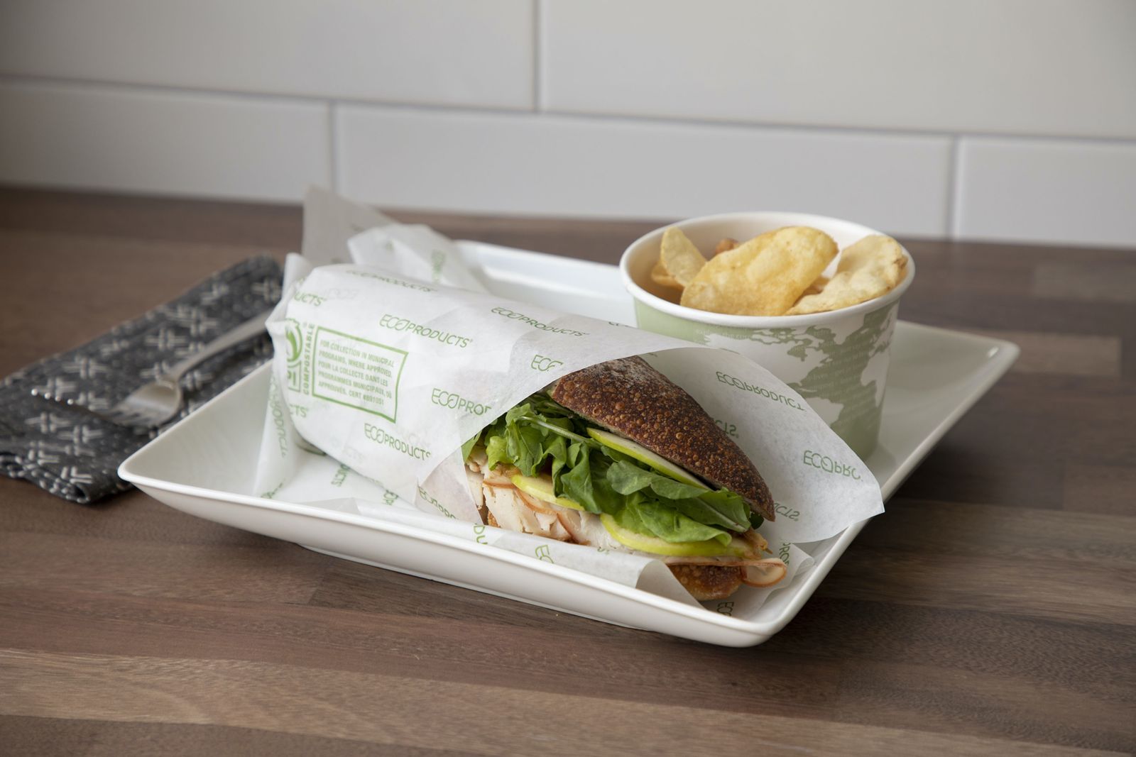 Eco-Products Introduces New Compostable Sandwich Wrap Eco-Products Introduces New Compostable Sandwich Wrap