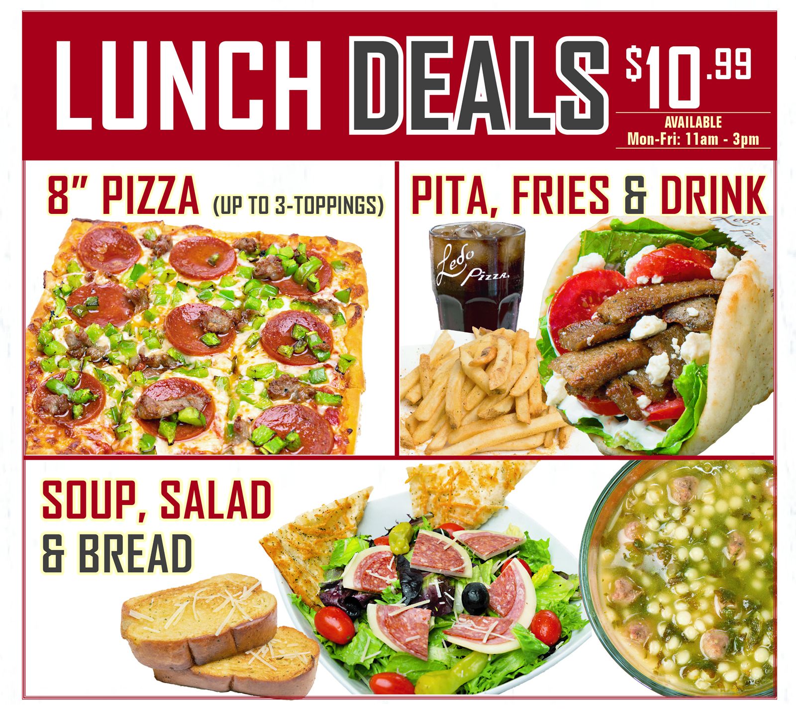 Ledo Pizza Debuts New Summer Lunch Deals