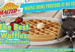 Add America’s #1 Waffles to Your Menu – Waffle Irons Provided at No Cost with Golden Malted