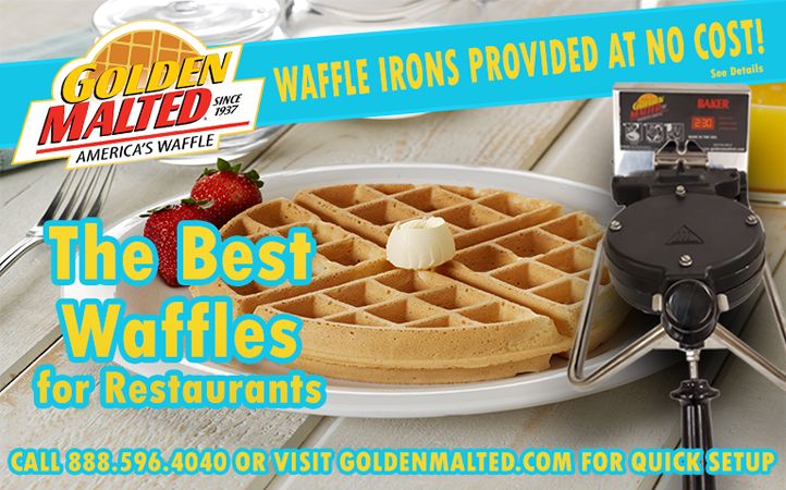 Add America's #1 Waffles to Your Menu - Waffle Irons Provided at No Cost with Golden Malted Add America's #1 Waffles to Your Menu - Waffle Irons Provided at No Cost with Golden Malted