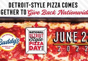 Buddy’s Pizza Partners With Pizzerias Nationwide for National Detroit-Style Pizza Day