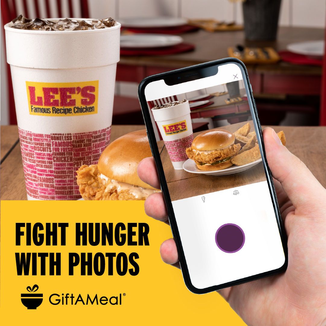 Lee's Famous Recipe Chicken To Become GiftAMeal's Largest Restaurant Partner, Feeding Families Facing Hunger in 12 States