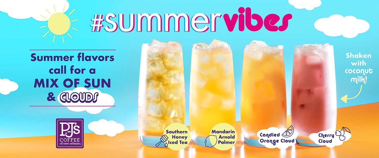 New Drink Offerings are Bringing Cool Summer Vibes to PJ's Coffee New Drink Offerings are Bringing Cool Summer Vibes to PJ's Coffee