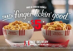 Mac is Back! KFC Brings Back Fan-Favorite Mac & Cheese Bowls for $5 for a Limited Time