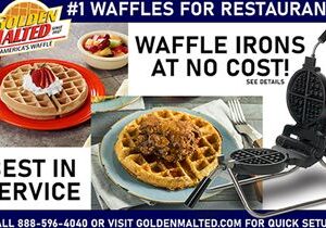 Add America’s #1 Waffles to Your Menu – Waffle Irons & Service Provided at No Cost with Golden Malted