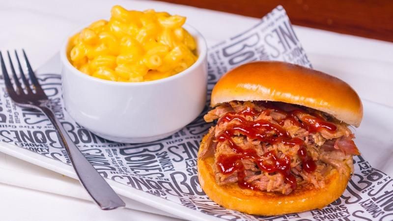 Smokey Bones Offering Kids Eat Free with Entrée Order Smokey Bones Kid's Pork Sammy