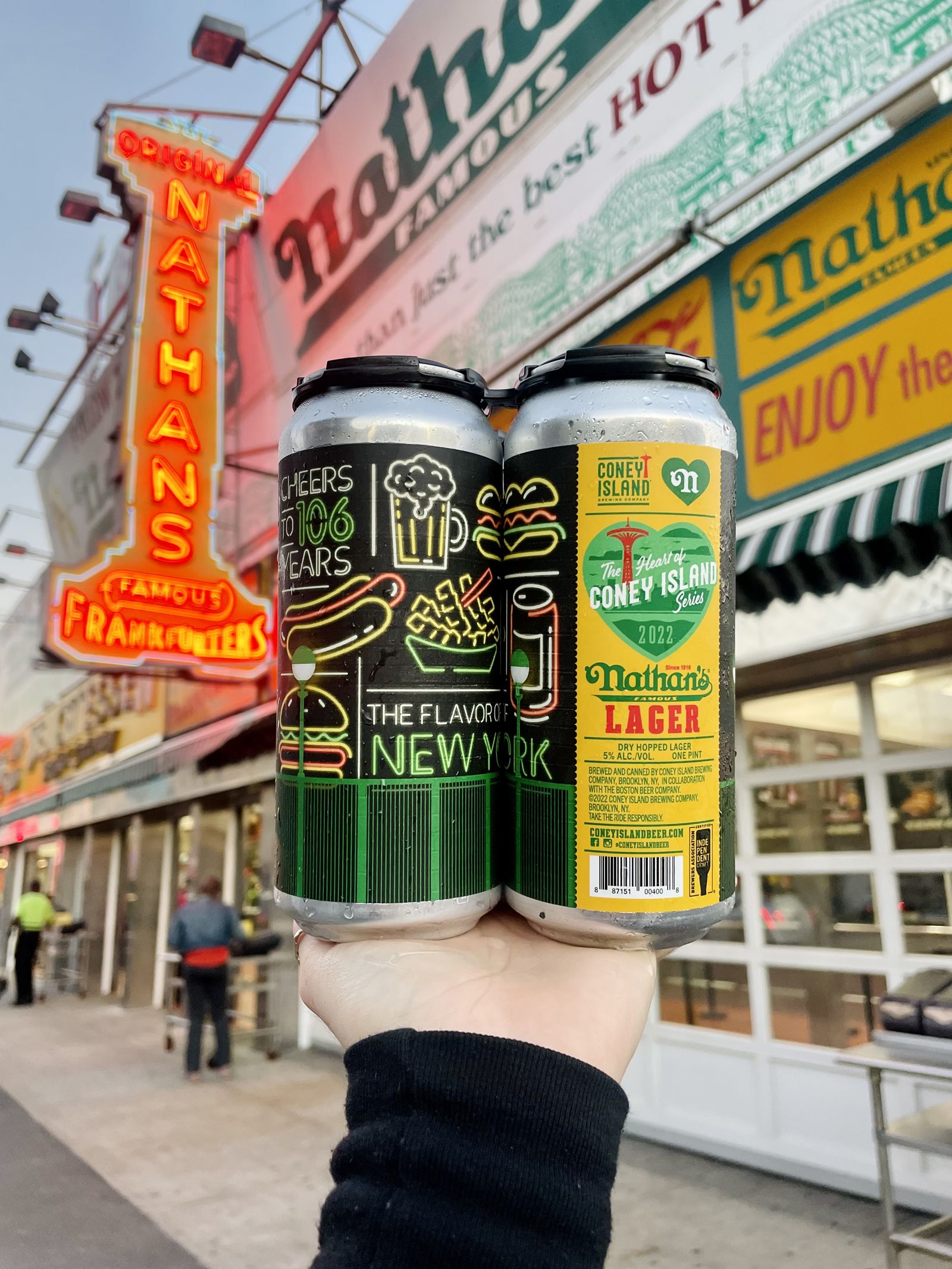 Nathan's Famous Launches Limited Time Lager in Collaboration With Coney Island Brewing Company