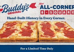 Buddy’s Pizza Launches New All-Corner 8-Square Pizza