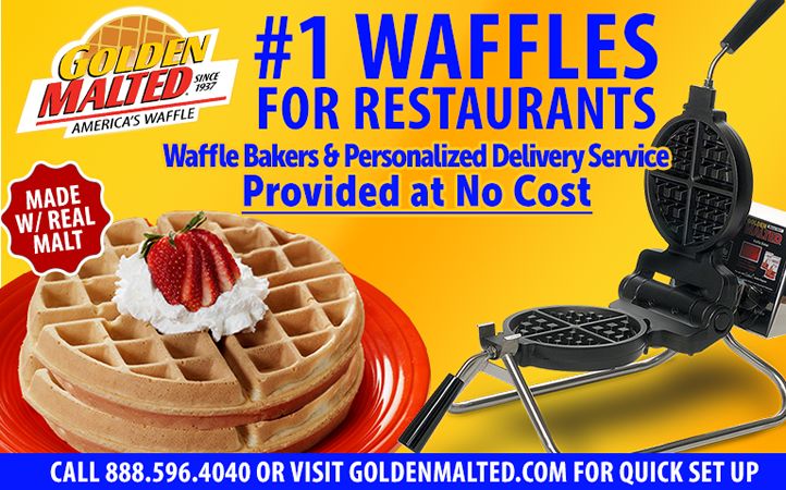 Waffle Irons and Personalized Delivery Service Provided at No Cost with Golden Malted - America's #1 Demanded Waffle Waffle Irons and Personalized Delivery Service Provided at No Cost with Golden Malted - America's #1 Demanded Waffle