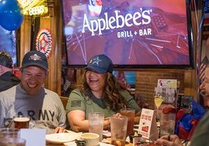 Applebee’s to Offer Veterans and Active Duty Military a Free Meal on Veterans Day, Friday, November 11