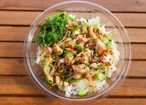 New Year Calls for a New Flame-Cooked Miso Sesame Salmon Bowl at Pokeworks