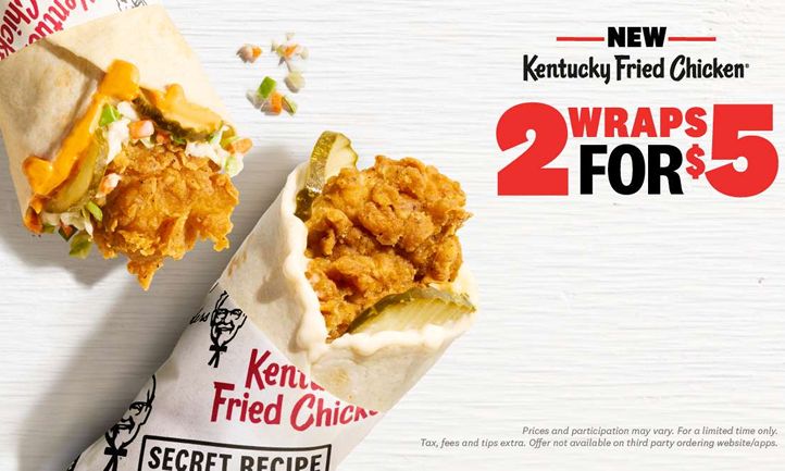 KFC Takes New Kentucky Fried Chicken Wraps Nationwide