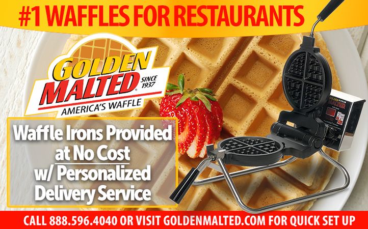 #1 Waffles for Restaurants - Waffle Irons & Personalized Delivery Service Provided at No Cost with Golden Malted