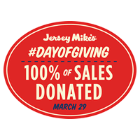 Jersey Mike's Donates All Sales to Local Charities Wednesday, March 29