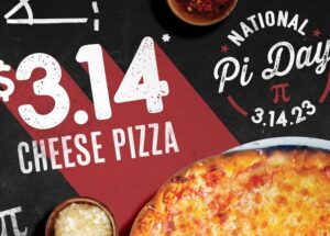 Sauce Pizza & Wine Celebrates Pi Day With $3.14 Cheese Pizzas