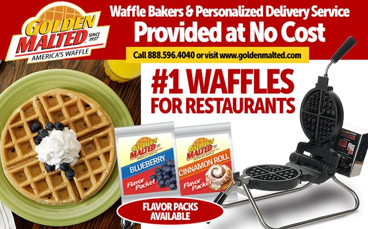 As Featured in More than 50,000 Restaurants - Golden Malted Provides Waffle Irons and Personalized Delivery Service at No Cost As Featured in More than 50,000 Restaurants - Golden Malted Provides Waffle Irons and Personalized Delivery Service at No Cost