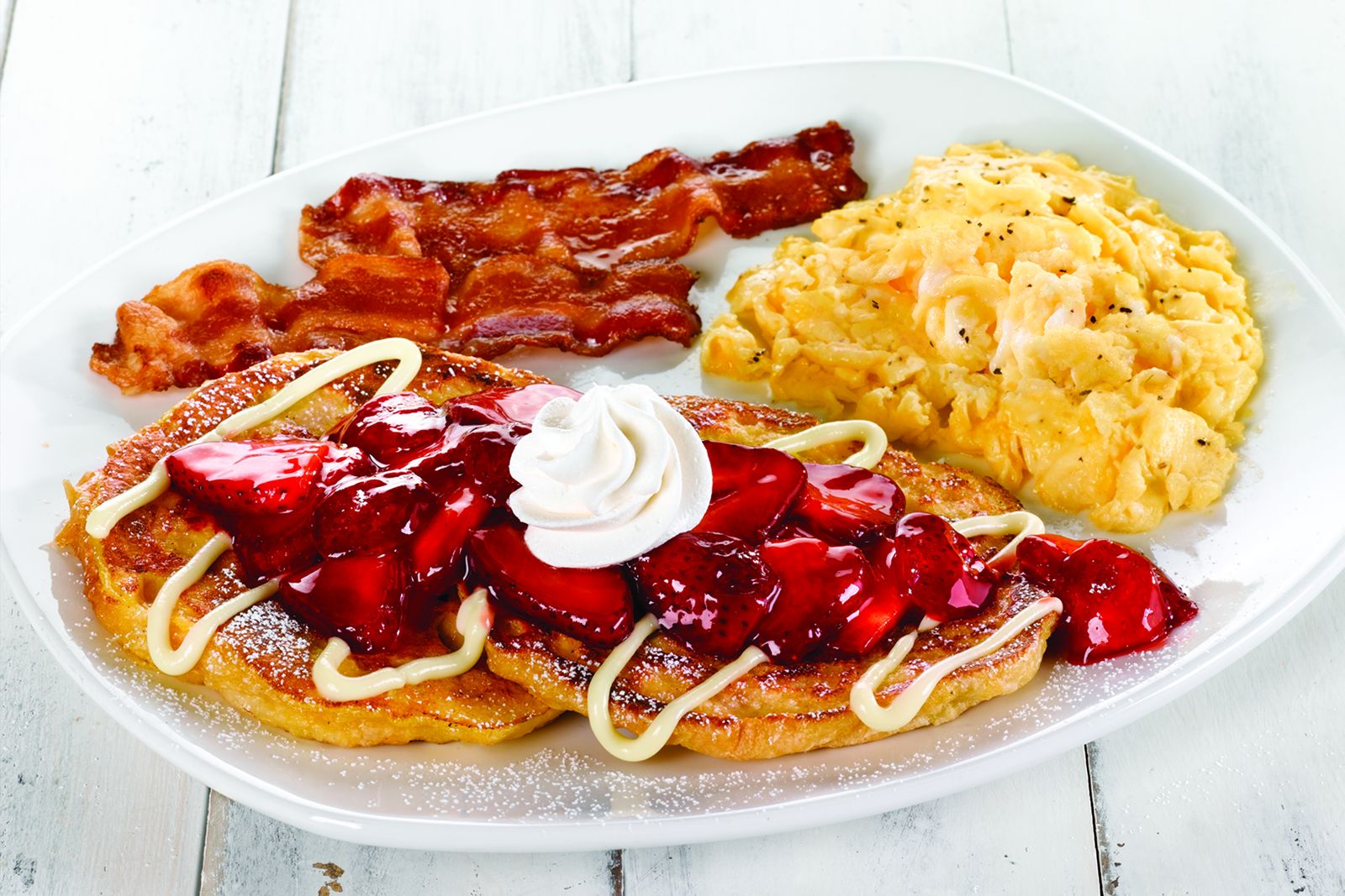 Perkins Restaurant & Bakery Celebrates Strawberry Fresh-tival Starting May 3 Perkins Fresh Strawberry Croissant French Toast Platter
