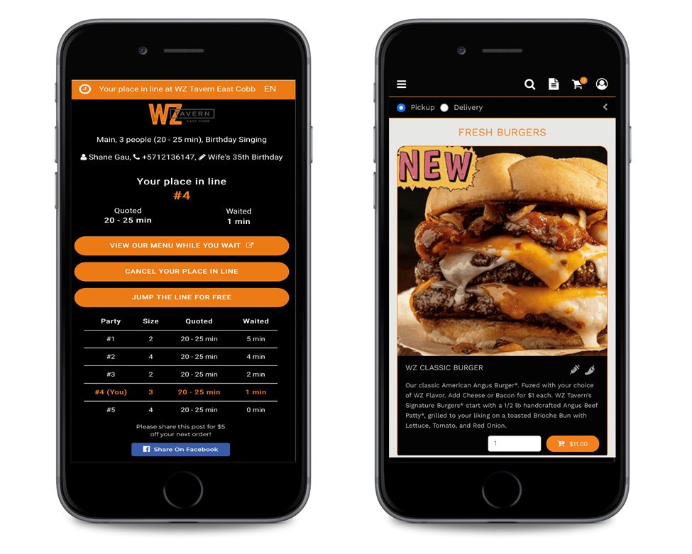 WB Dining Takes Wait Line Management to the Next Level WB Dining Takes Wait Line Management to the Next Level