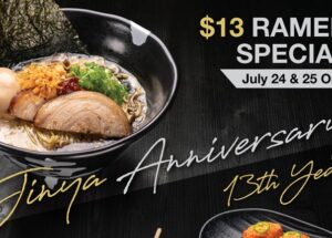 JINYA Ramen Bar Celebrating its 13th Anniversary in Style