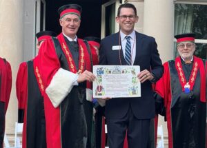 Sir Marc Sawyer of WOB Bar & Kitchen Inducted Into the Knighthood of the Brewers’ Paddle!