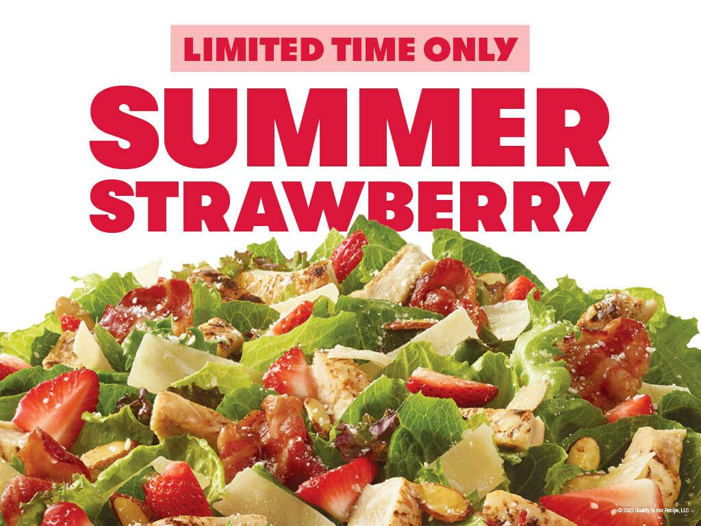 Summer Menu Alert: Wendy's Summer Strawberry Salad is Back!