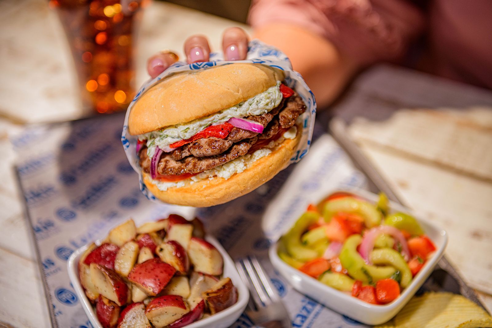Taziki's Mediterranean Café Lamb Burger Taziki's Mediterranean Café Opens in Metairie