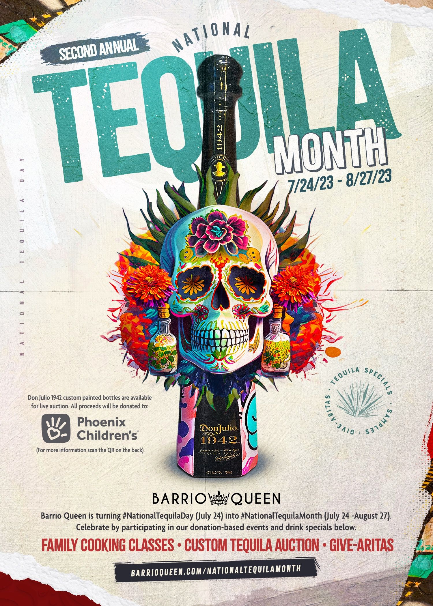 Barrio Queen Commemorates National Tequila Day With a Month of Specials and Events Benefiting Phoenix Children's Barrio Queen Commemorates National Tequila Day With a Month of Specials and Events Benefiting Phoenix Children's