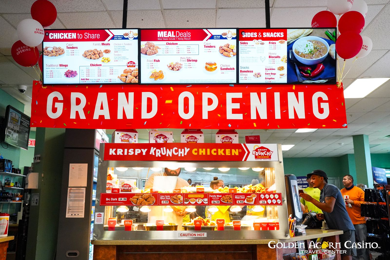 Krispy Krunchy Chicken Opens in Golden Acorn Casino Krispy Krunchy Chicken Opens in Golden Acorn Casino
