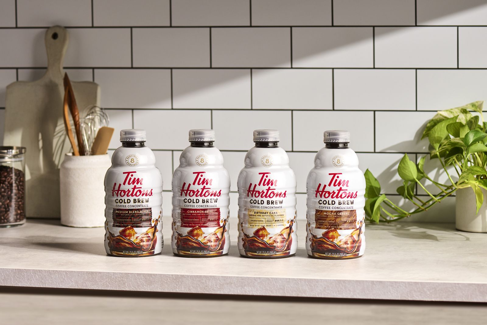 New Tim Hortons Cold Brew Concentrate Available at U.S. Grocery Stores in Four Flavors: Medium Blend Black, Birthday Cake, Cinnamon Swirl and Mocha Cereal New Tim Hortons Cold Brew Concentrate Available at U.S. Grocery Stores in Four Flavors: Medium Blend Black, Birthday Cake, Cinnamon Swirl and Mocha Cereal