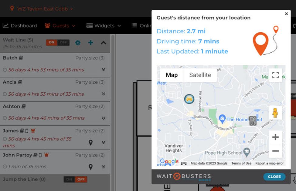 Waitbusters Revolutionizes Dining with Unique Geo-Location Feature in Their Wait Line Solution Waitbusters Revolutionizes Dining with Unique Geo-Location Feature in Their Wait Line Solution