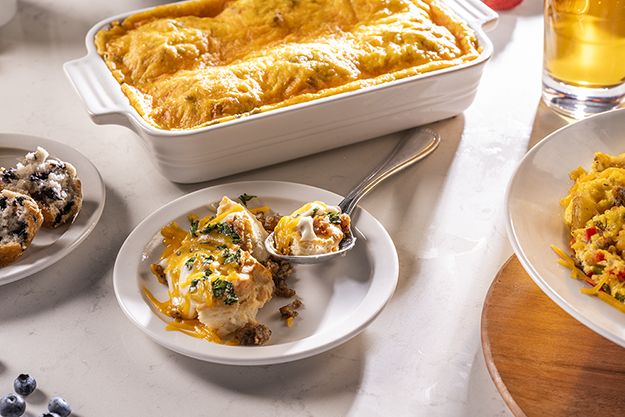 Shoney's Biscuit & Gravy Strata