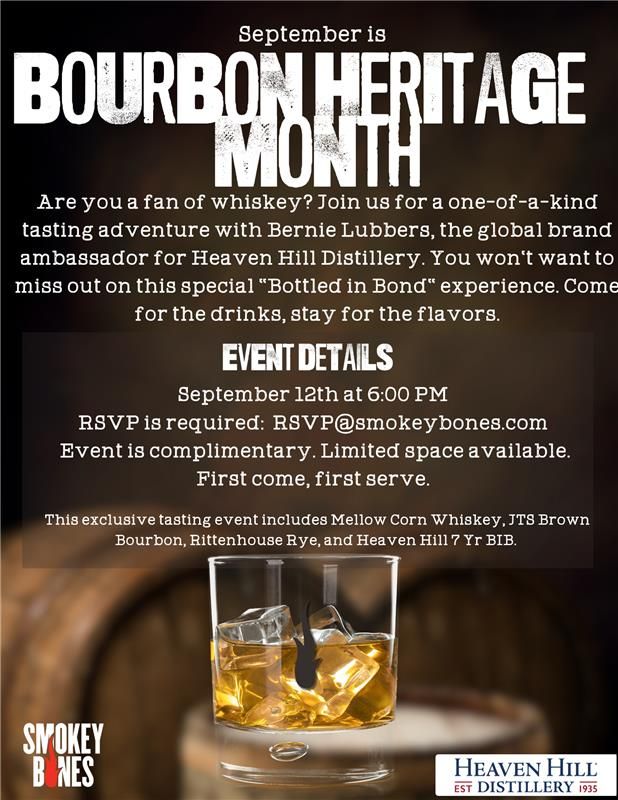 Smokey Bones Bourbon Heritage Month Smokey Bones Raises a Glass to Bourbon Heritage Month