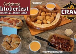 Crave Hot Dogs & BBQ Hosts Unforgettable Oktoberfest Celebration with a Mouthwatering Limited-Time Menu