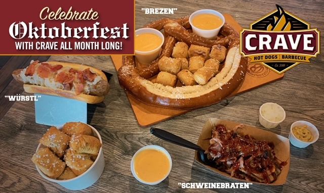Crave Hot Dogs & BBQ Hosts Unforgettable Oktoberfest Celebration with a Mouthwatering Limited-Time Menu