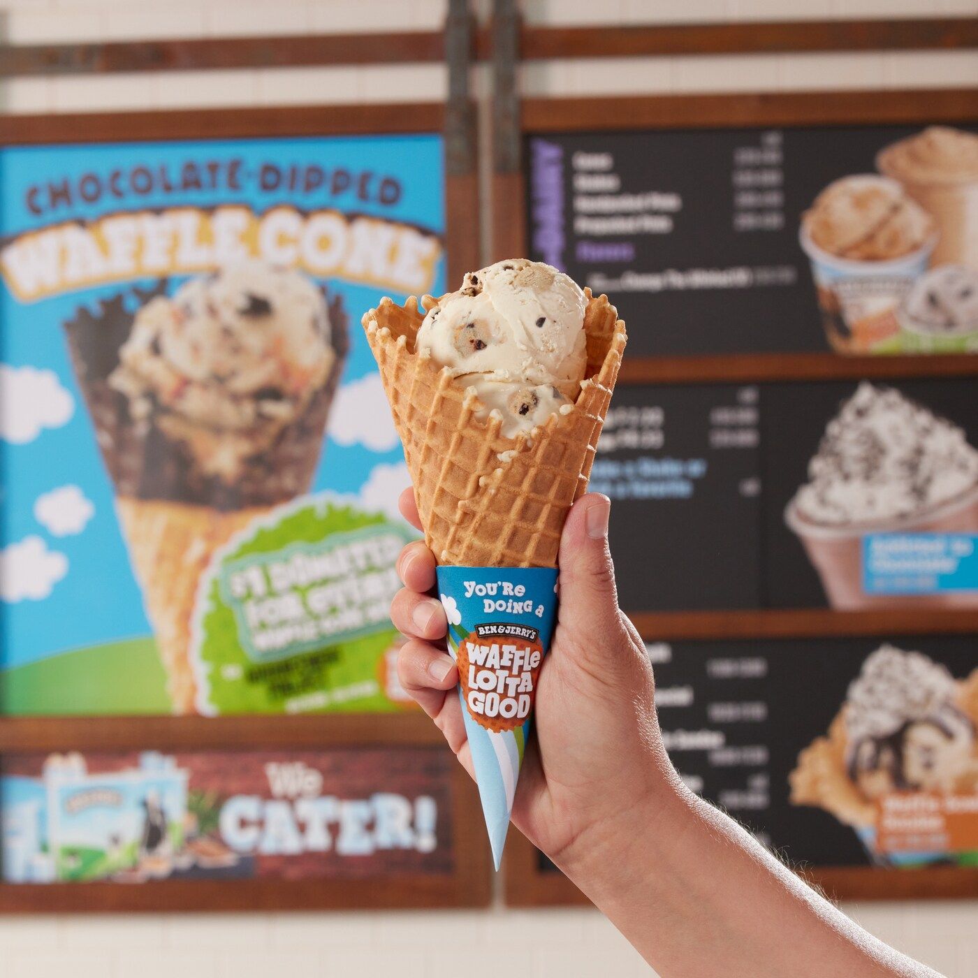 Frozen Solutions Provides Custom Cone Wrappers for the Ben & Jerry's Inaugural Waffle Lotta Good Program Frozen Solutions Provides Custom Cone Wrappers for the Ben & Jerry's Inaugural Waffle Lotta Good Program