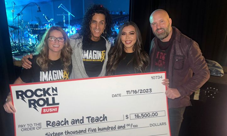 Rock N Roll Sushi Founders Open Concert with Check Presentation to Reach and Teach - Vimarsana News