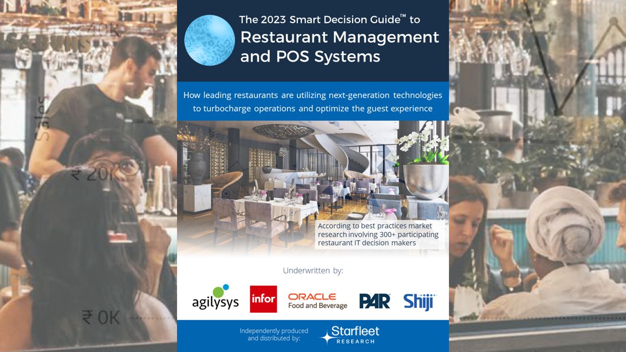 Starfleet Research Releases Q4-Updated Edition of The 2023 Smart Decision Guide to Restaurant Management and POS Systems Starfleet Research Releases Q4-Updated Edition of The 2023 Smart Decision Guide to Restaurant Management and POS Systems